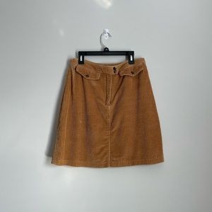Sigrid Olsen Essentials mini corduroy skirt size 8, 100% cotton
